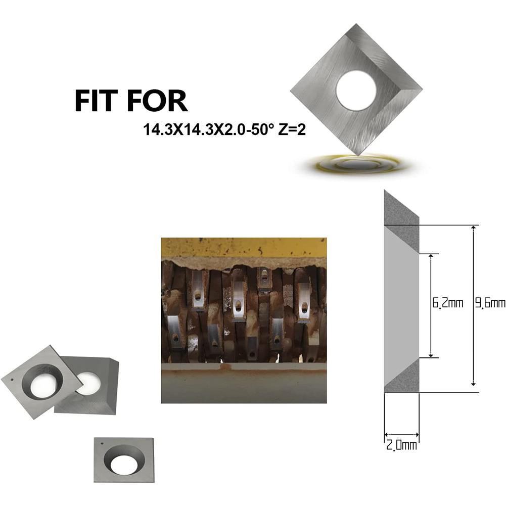 10pcs Carbide Blades 14.3mm 20-600h 25-499 40700H-CT