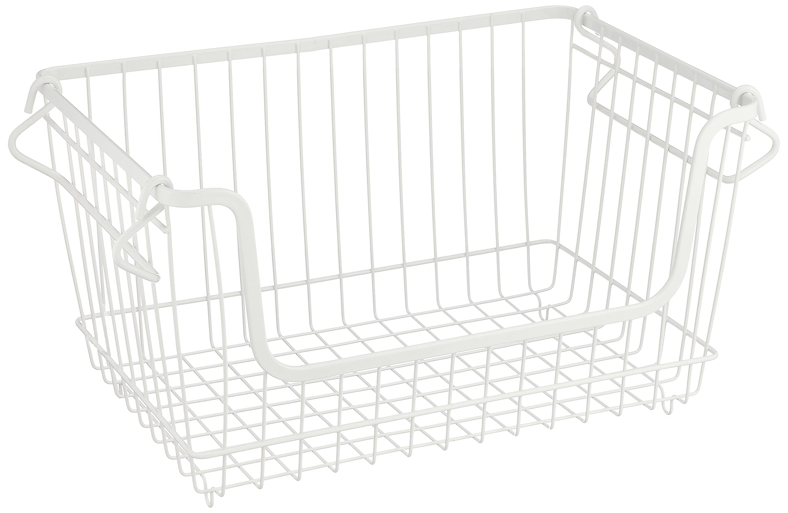 Pearl Metal Wire Stackable Basket Medium Skit HB-5072 White 3798₽