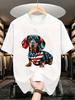 Patriotic Dachshund In American Flag Shirt 4th of July Independence Day TShirt for Men Unisex Soft B