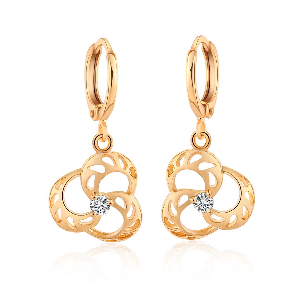 18K Gold-Plated Earrings with Long-Lasting Color