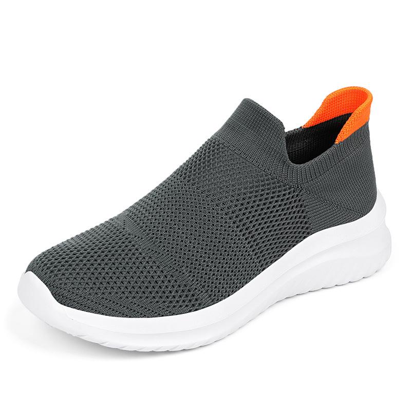 Breeze Knit Slip-on Running Shoes for Men & Women: Lightweight, Breathable Casual Sports Footwear