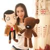 Divertido Mr Bean Teddy Bear Brinquedo de Pelúcia Comédia Desenho Animado Filme Figura Animal Bonito Bebê Boneco de Pelúcia Mini Almofada Decoração Presentes Macios para Crianças