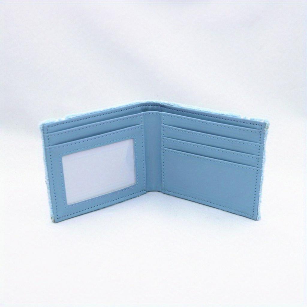 Ručník Mužská Peněženka Látková Výšivka Anime Módní Peněženka, Dámská Roztomilá Peněženka, Krátká Dvoudílná Pánská