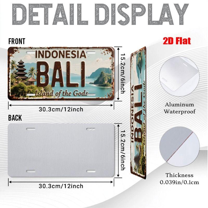 Urban City Theme Metal Tin Sign for Bar Garage Interior