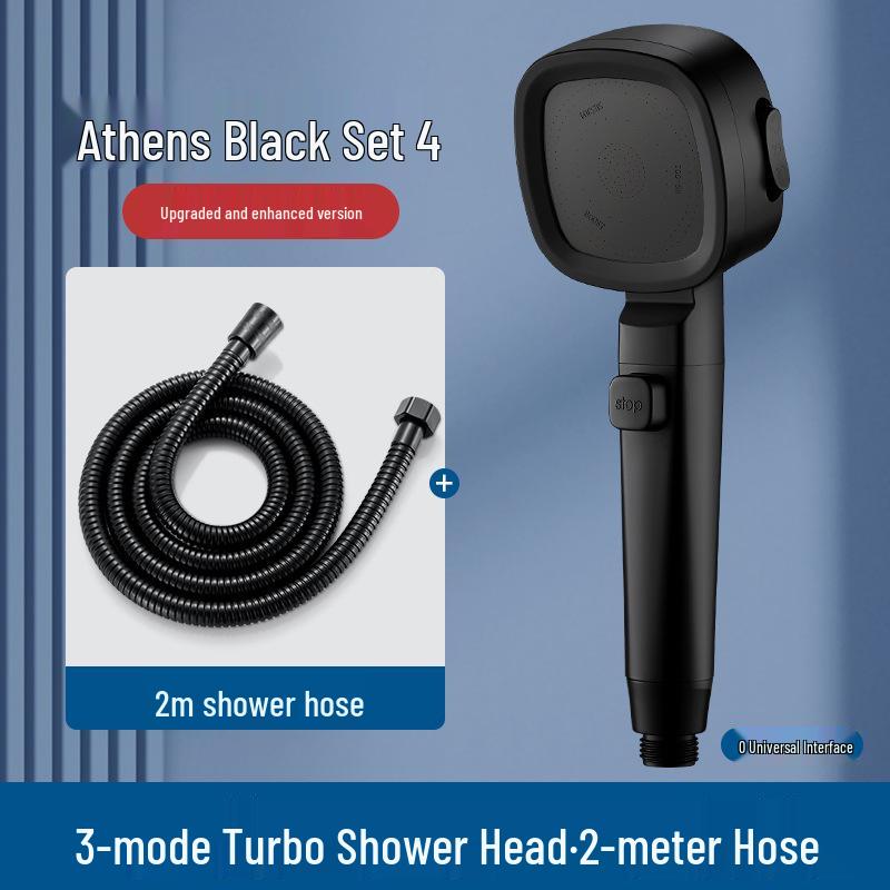 High-Pressure Shower Head with Filter: Rainfall Nozzle for Enhanced Water Flow
