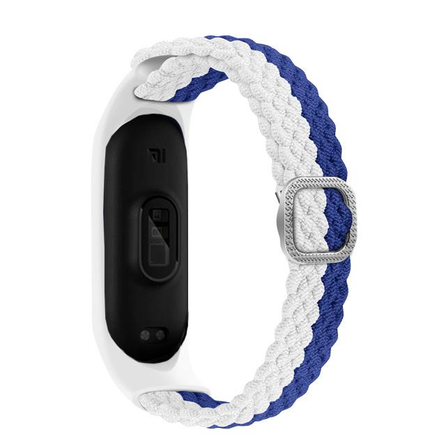 Bracelet for Mi band 10 8 7 6 Strap Elastic adjustable Nylon Braided Miband4 miband 5 correa Wristband for xiaomi Mi band 3 7 9