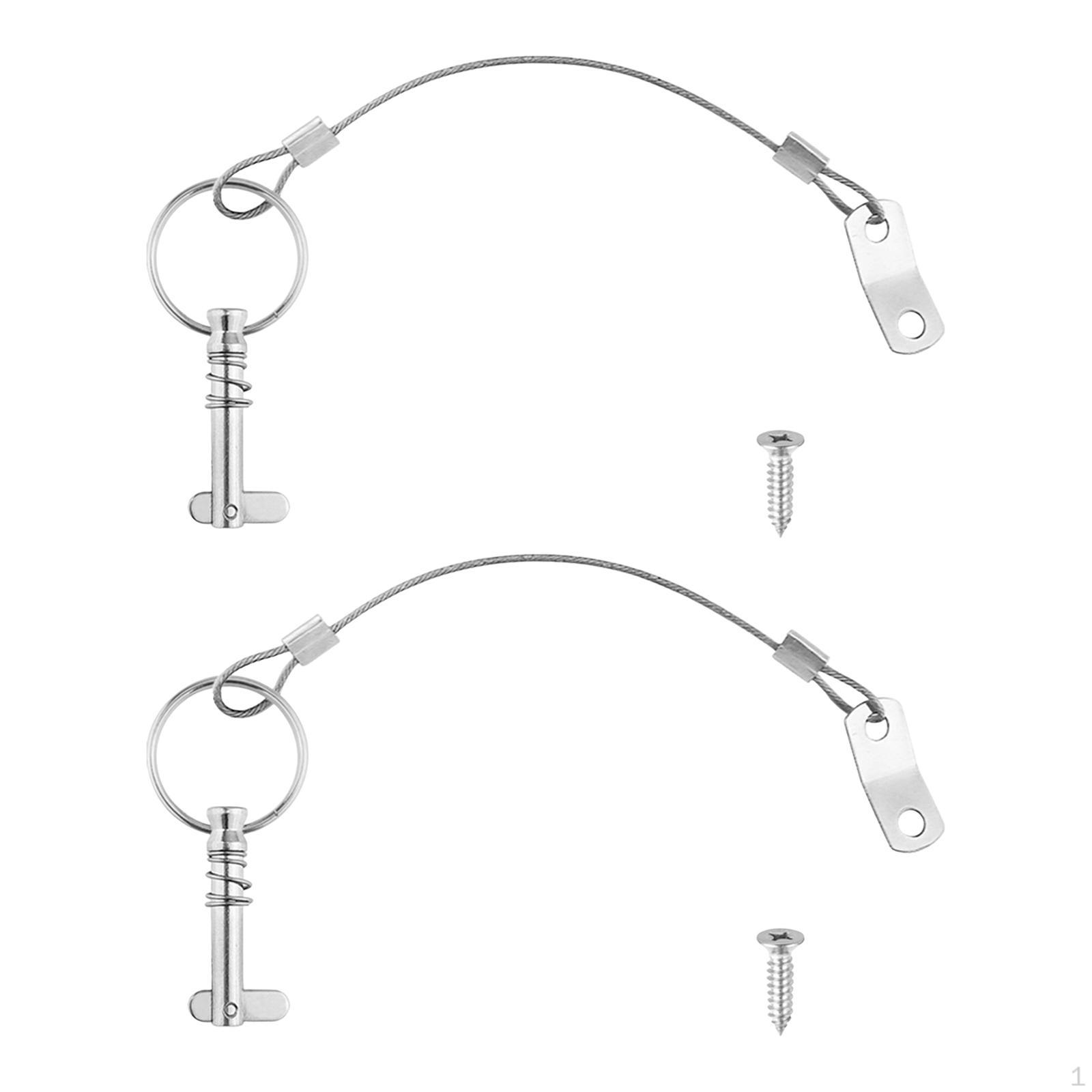 

2Pcs Quick Release Pins Lock Reset Outfitting Locating Boat Slide Accessories