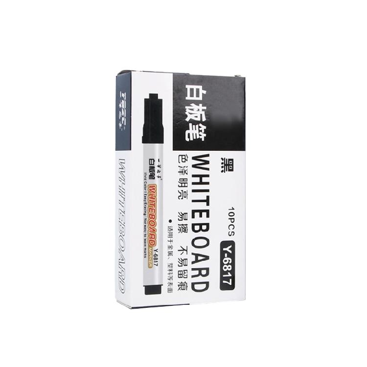 10Pcs Erasable Whiteboard Marker 2.0mm Line Width Marker Water Based Inks Quick Drying for Office Black Redness Or Blue