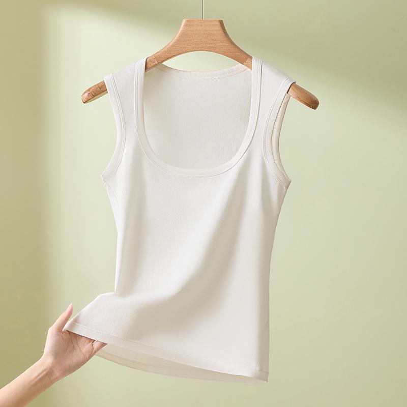 

Women s Plus Size Antibacterial Cotton Tank Top - Sleeveless Square Neck Base Layer 4XL (175-200jin)