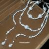 Meier Multi-layer pearl necklace - royal court style elegant sweater chain - high-end niche choker