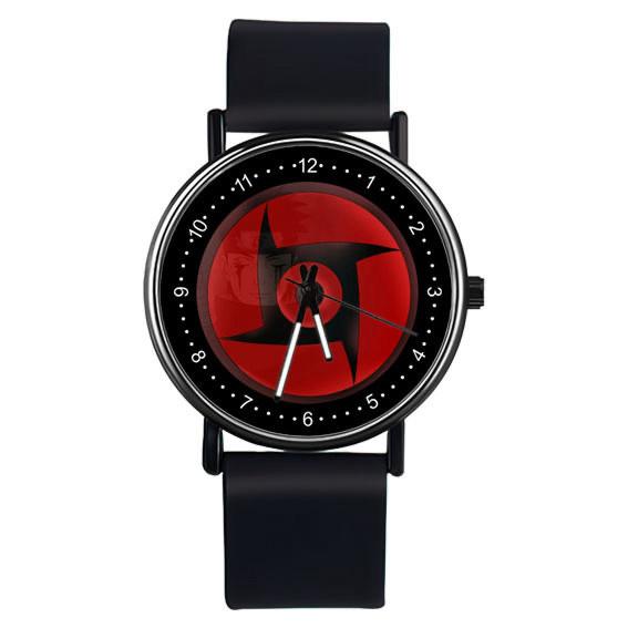 Naruto Analog Quartz Men Anime Black Watch Vintage