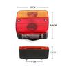 1 Set 12V Rear Towing Trailer Lightboard Tail Light 10m Cable 7 Pin Brake Stop License Number Plate Reflector Waterproof