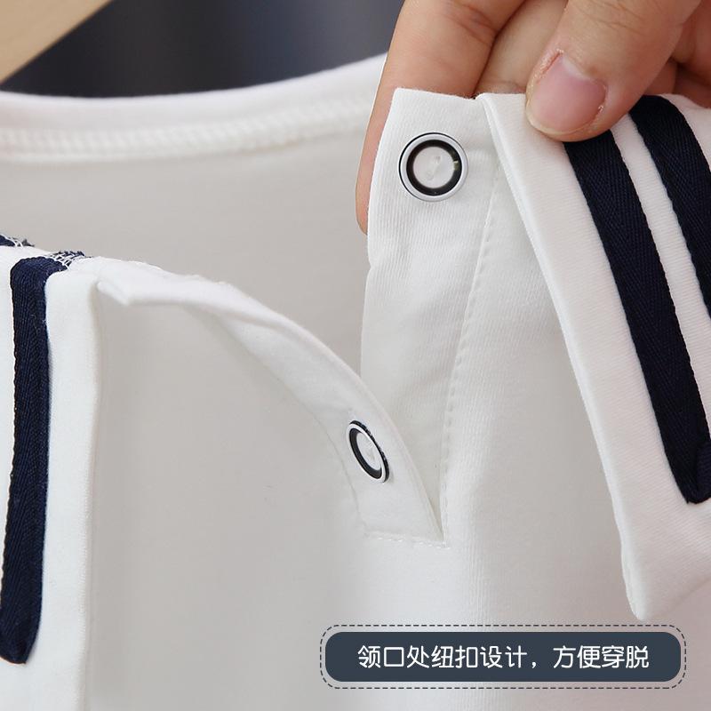 Girls Lapel Bottoming Shirt Spring and Autumn Korean White Children's Top T-shirt