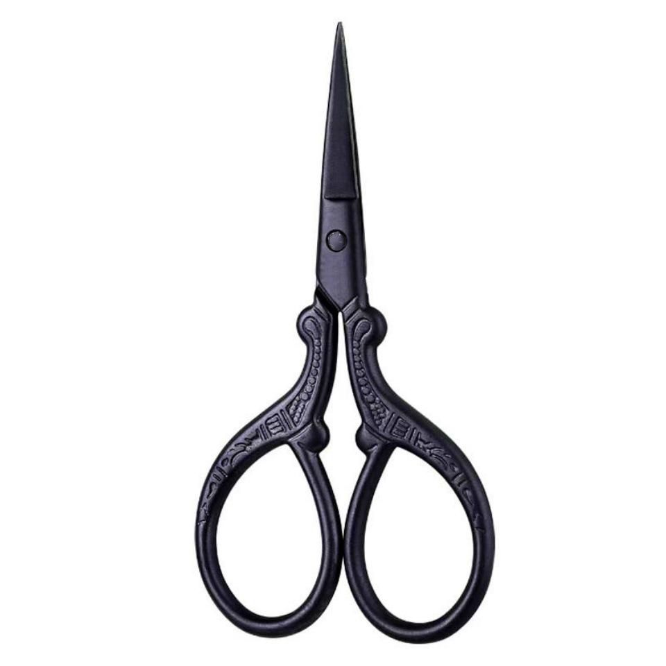 Creative Gold Crane Retro Titanium Thread Scissors for Cross Stitch and Tea Art