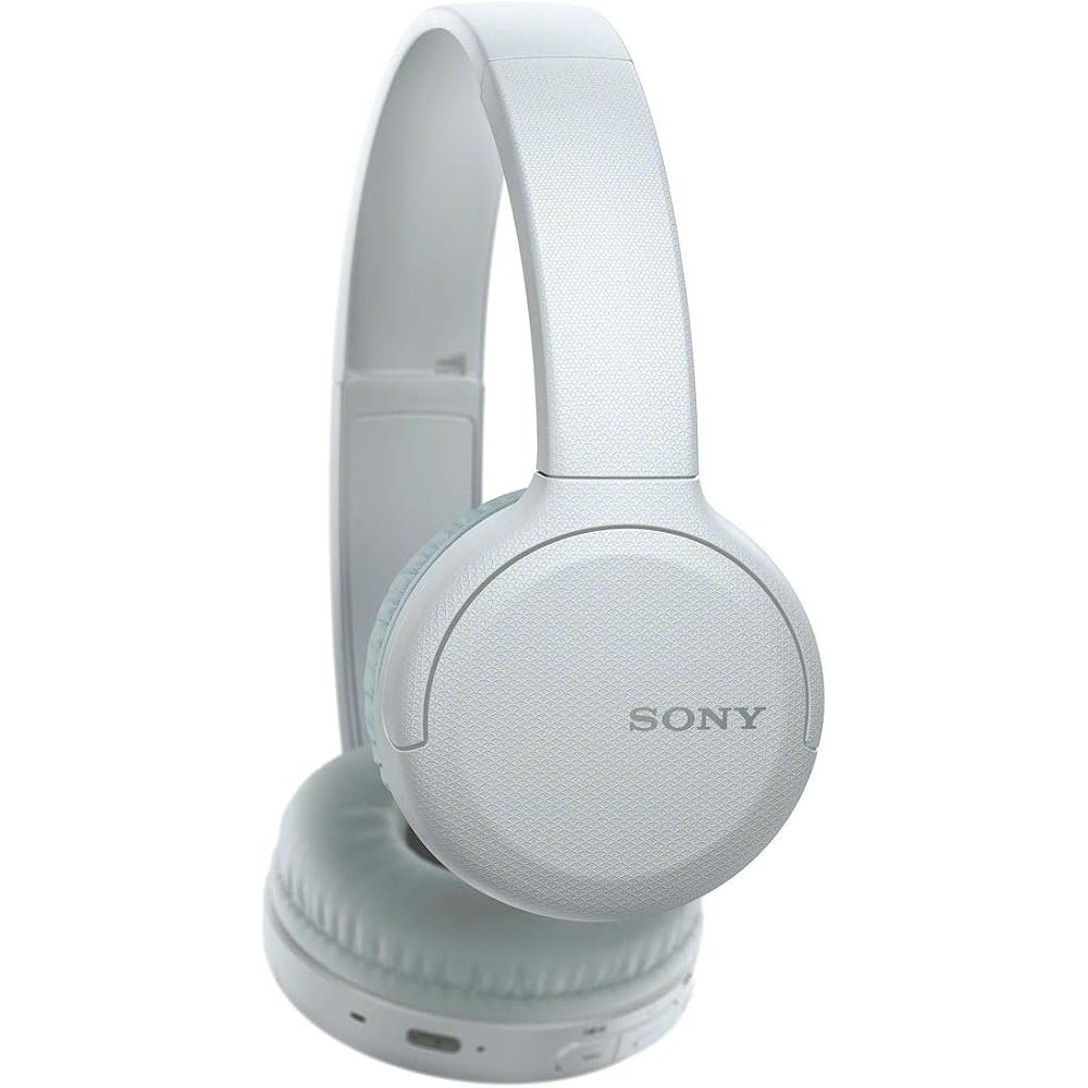 Sony WH-CH510 Wireless Headphones / Bluetooth / AAC Compatible / Up to 35 Hours Continuous Playback / 2019 Model / With Microphone / White WH-CH510 W