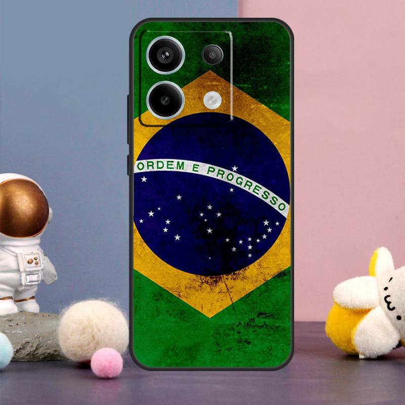 Brasilien Fahne Hülle Für Xiaomi Redmi Note 15 Pro Plus 10 11 12 13 14 Pro Redmi 15 15C 14C 10C 12C 13C Abdeckung