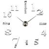 Creative Night Glow Acrylic Wall Sticker Clock for Living Room