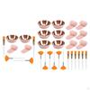 Face Mixing Bowl Set Tools Kit with Bowls Brushes Headbands Portable