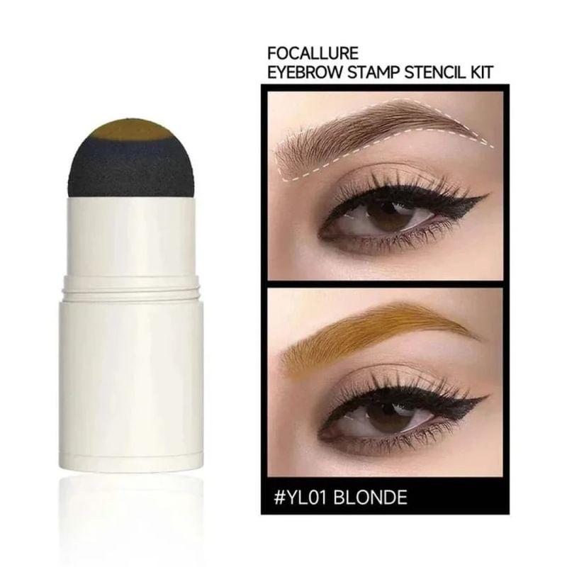 FOCALLURE - Neues Augenbrauenstempel-Schablonen-Set - 3 Farben