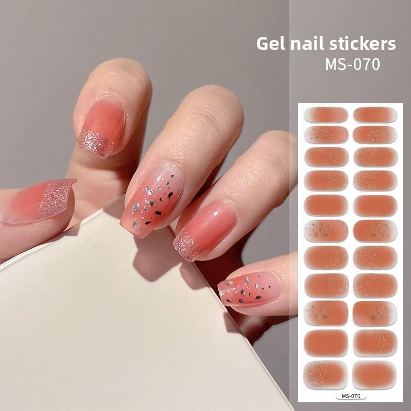 Nail Polish Stickers Without Baking, Nail Polish Glue, Nail Stickers for Manicure