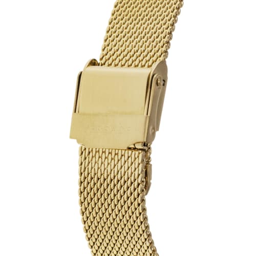 Versace New Lady Watch, 35mm, Silver Dial, Stainless Steel, Sapphire Crystal, Quartz Movement, Swiss Made, Women's, VE1CA0623, Gold