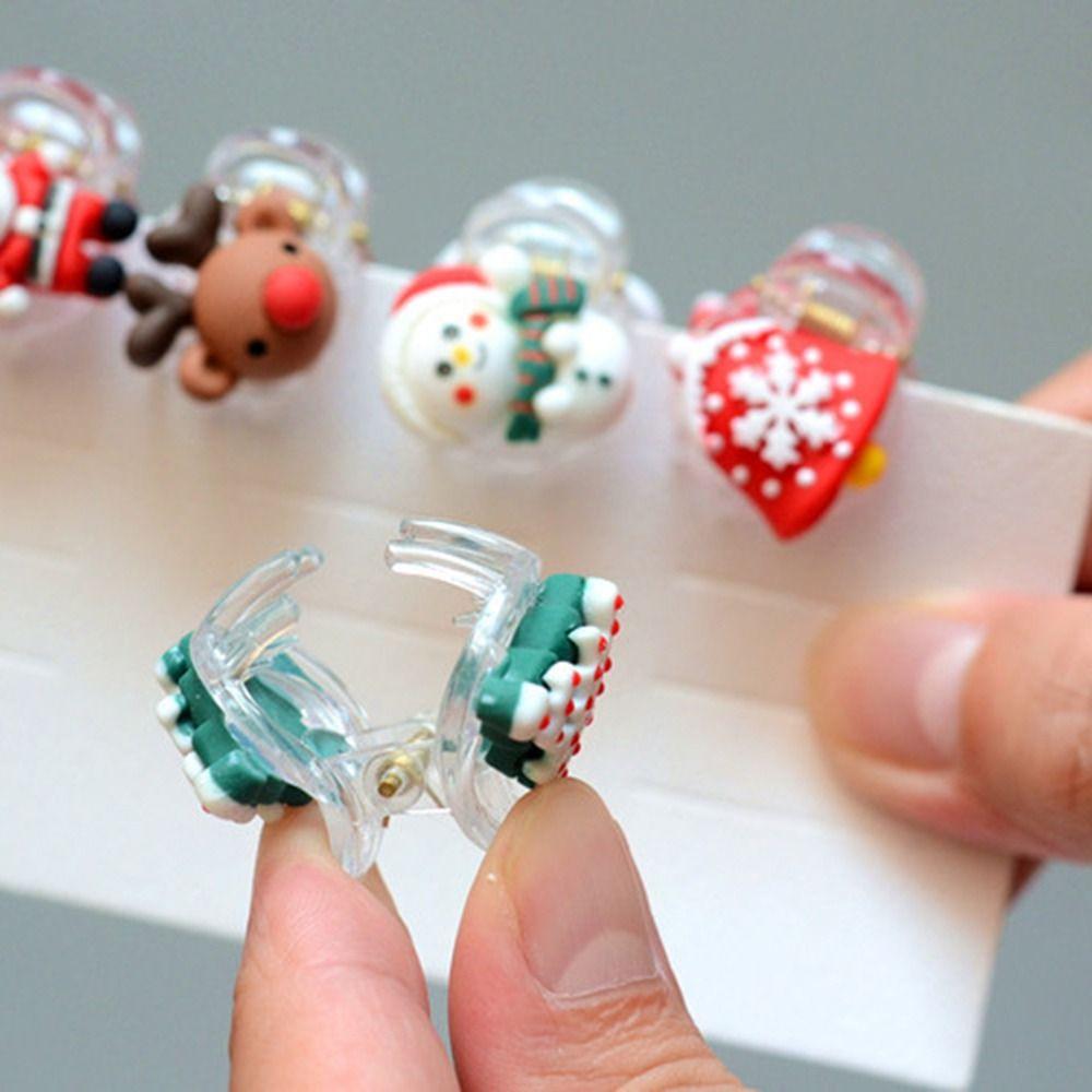 Hairwear New Year Hairpins Hair Crab Mini Hair Claw Christmas Hair Clip Korean Style Barrette