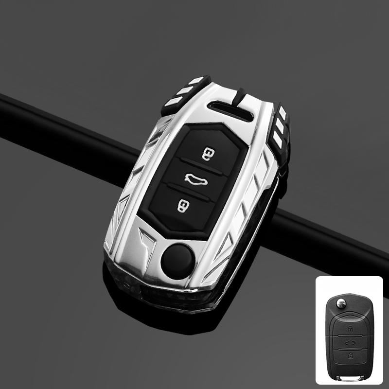 Zinc Alloy Car Flip Key Case Cover Shell Fob For Baojun 560 Rs-5 530 630 310 E100 310W 510 730 360 Holder Keyless Accessories