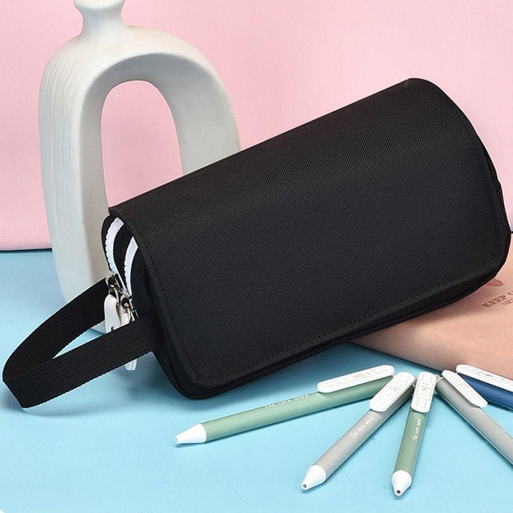 Double Layer Pencil Case Large Capacity Pen Bag High Quality Portable Pen Pouch Students