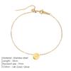 EManco Mini Delicate Round Jewelry Stainless Steel Gold-Plated Bracelet Simple Party Favors