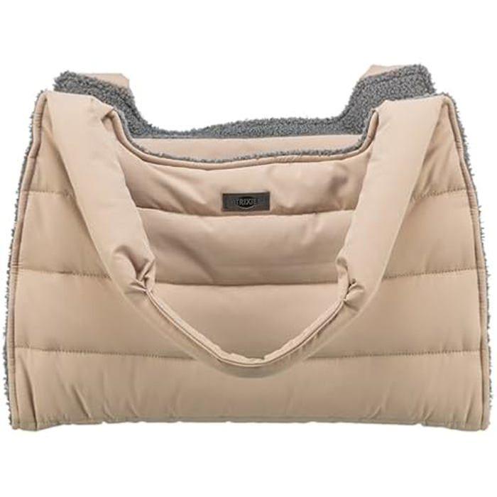 Sac pour chien - Trixie - Gina Blush - 42x22x58 cm - Tissu en peluche - Support court intégré