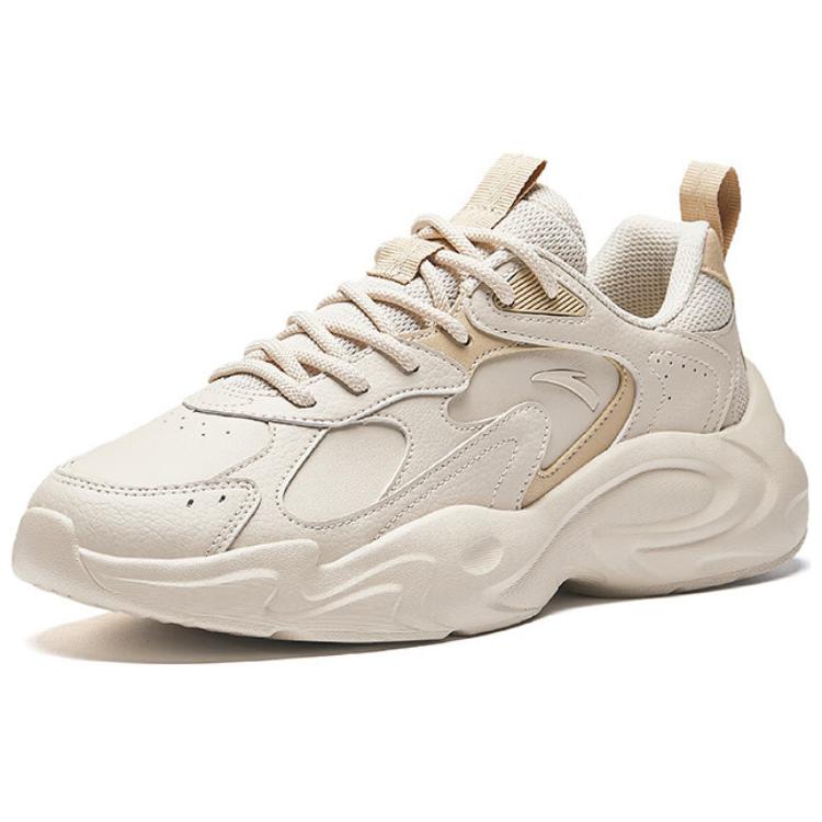 Anta Comfortable Versatile Non-Slip Wear-Resistant Low-Top Casual Shoes Men Sneaker Light-Brown 912438805-8