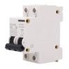 AC DC Miniature Circuit Breaker 63A 2P DIN Guide Rail Flame Retardant Circuit Breaker for Solar