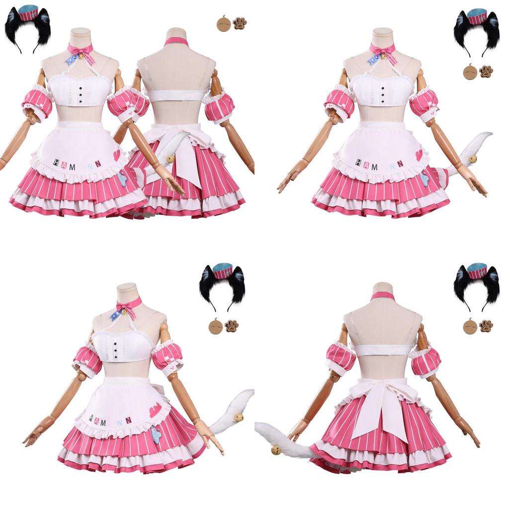 Azur Lane Uss Hammann Cosplay Costume For Halloween Role Play With Polyester Fabric For Game Events