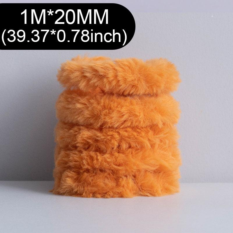1m 20mm Plush Stuffed Rabbit Plush Iron Wire Strip Stick Furry Hand Craft Diy Miniature Animals Pets Fluffy Toys Twisting Sticks