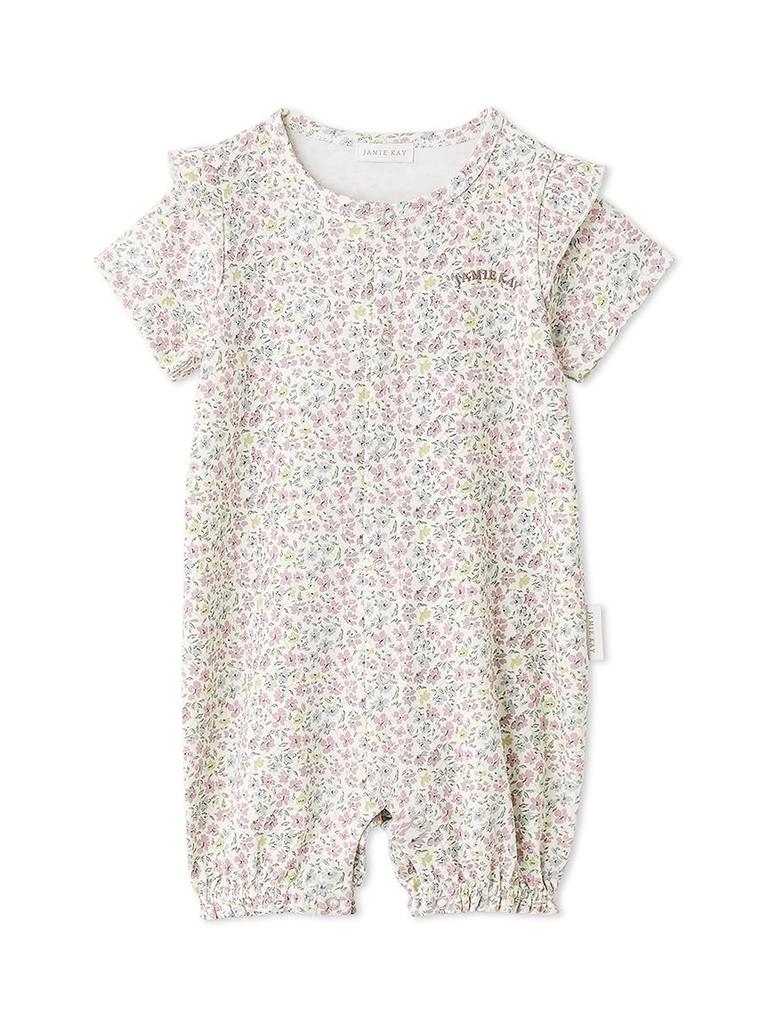 Jamie Kay Organic Cotton Ruffle Size 80 Romper, JBCO251906, Baby, PNK,