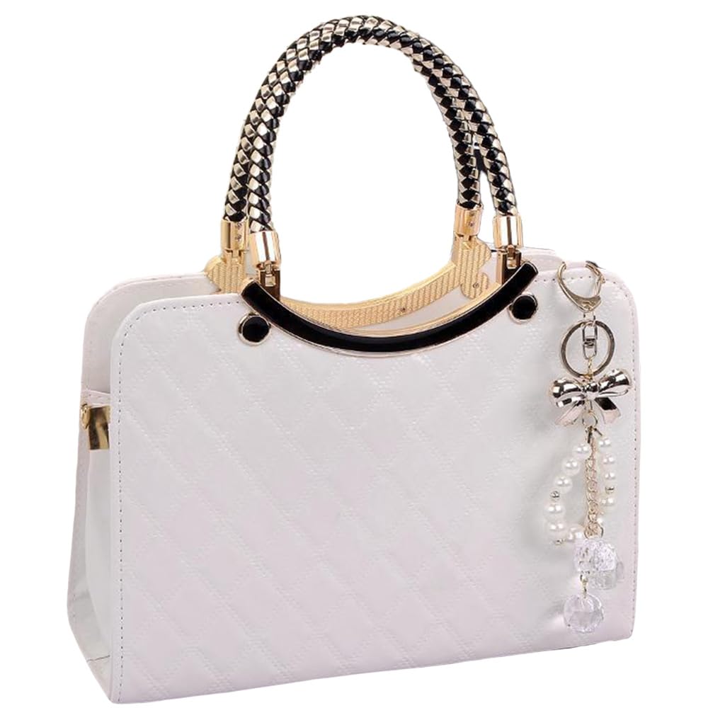 

2way Party Bag Handbag Shoulder Bag [MIKA&MAYA] Women s (White)