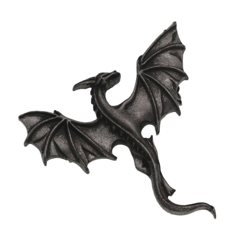 Vintage Viking Dragon Brooch Pin Unisex Alloy Accessory Bold And Unique