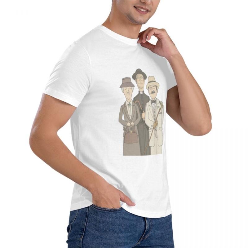 brand men cotton t-shirt Poirot, Marple and Father Brown Classic T-Shirt t shirts for men cotton mens t shirts casual stylish