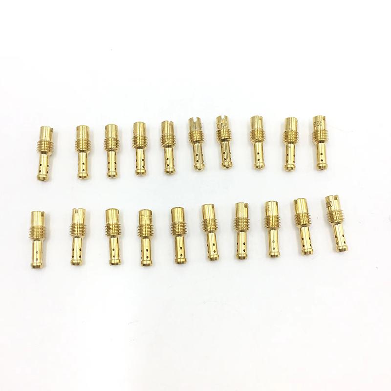 Motorcycle Carburetor Pilot Jet 8 Bleed Holes for MIKUNI VMTMTMX VM22210 AX100 EN GN TZR TM TMS SIZE 10- 60