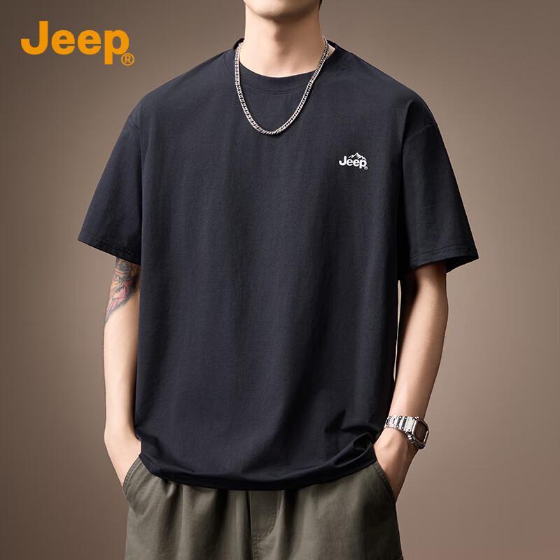 JEEP Men s 7A Antibacterial Ice Silk Cooling Quick-Dry Loose Fit T-Shirt 4XL