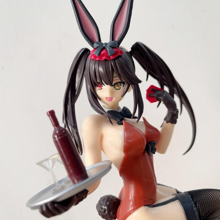 26CM Date A Live Light Novel Tokisaki Kurumi bunny girl PVC Action Figure Model Toy game statue Collection Doll Gifts