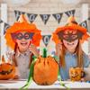 New Halloween Pumpkin Candy Bag Orange Festival Decoration Gift Bags Velvet Party Decor Trick Or Treat Kids