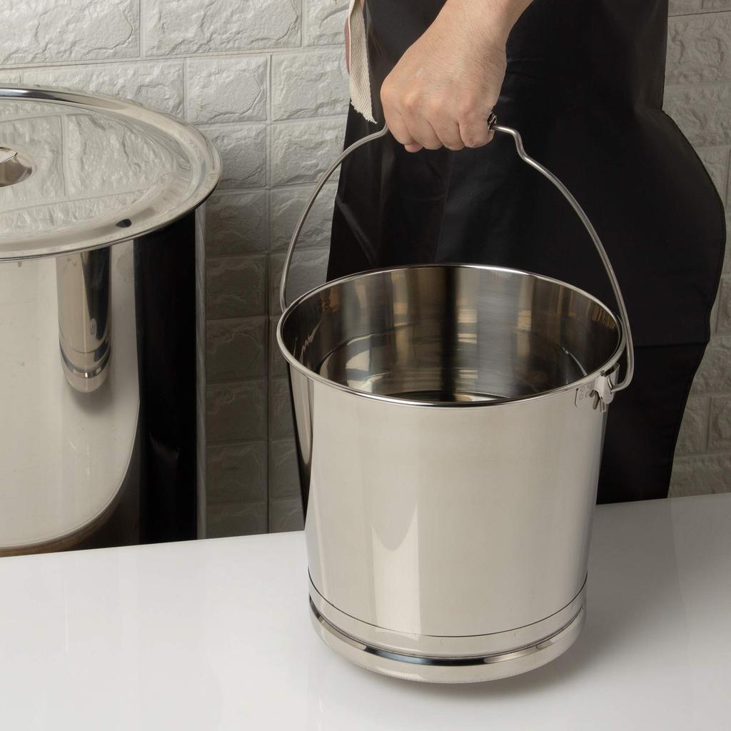 Endo Shoji Commercial Bucket 15L Stainless Steel Made In Japan ABK01015