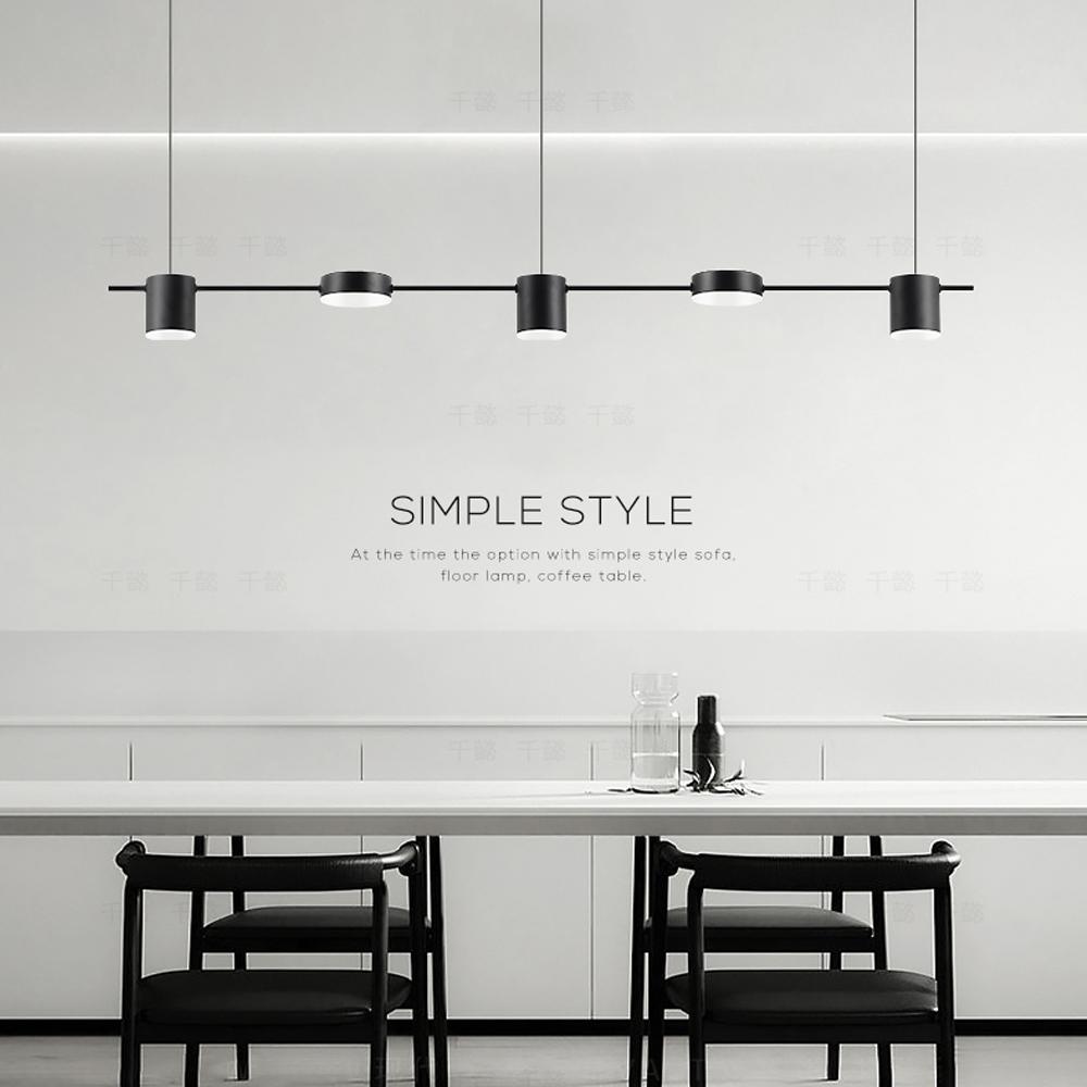 Moderní minimalistické závěsné svítidlo LED pásky Závěsná lampa Lustr Osvětlovací těleso pro kuchyňský bar Jídelní stůl