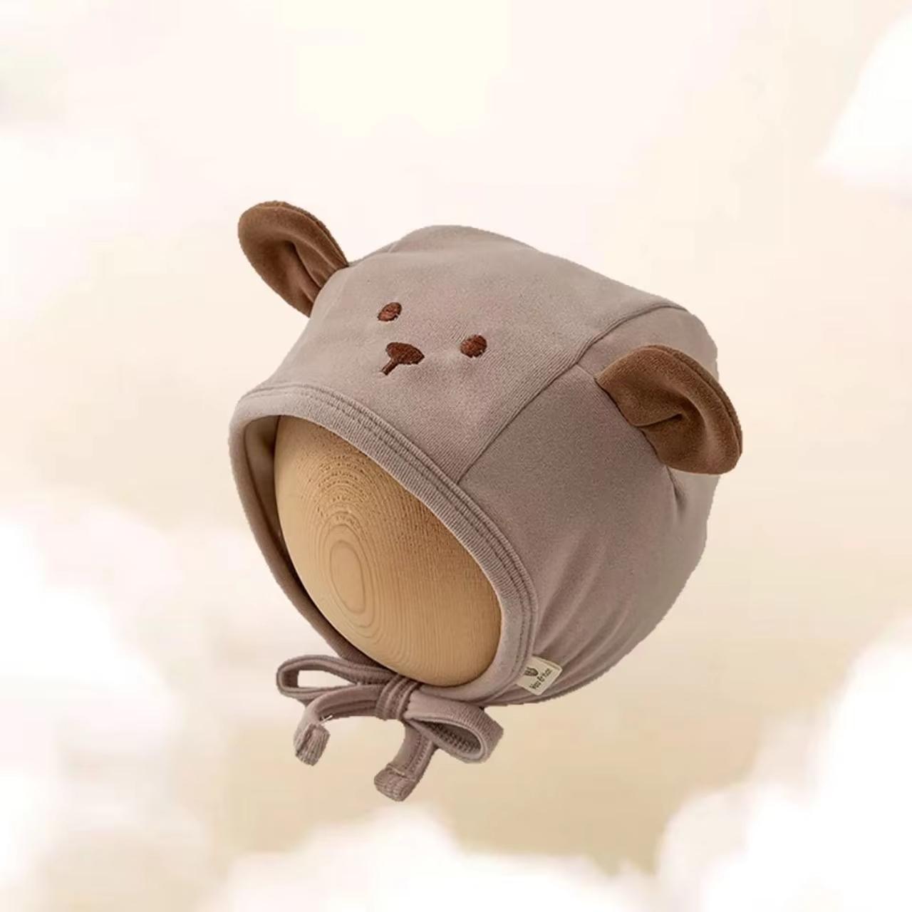 

Мила Мультяшна Дитяча Шапка для Захисту Вух Весняно-Осіння Тепла Шапка-Біні для Хлопчика Дівчинки Вулична Вітрозахисна Дитяча Шапка з Вушками хакі