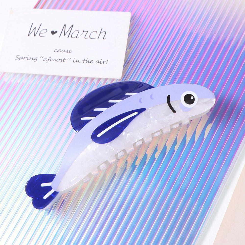 Geometry Ocean Sardine Hair Clip Hairpin Plastic Grab Clip Creative Large Hair Claw  Party