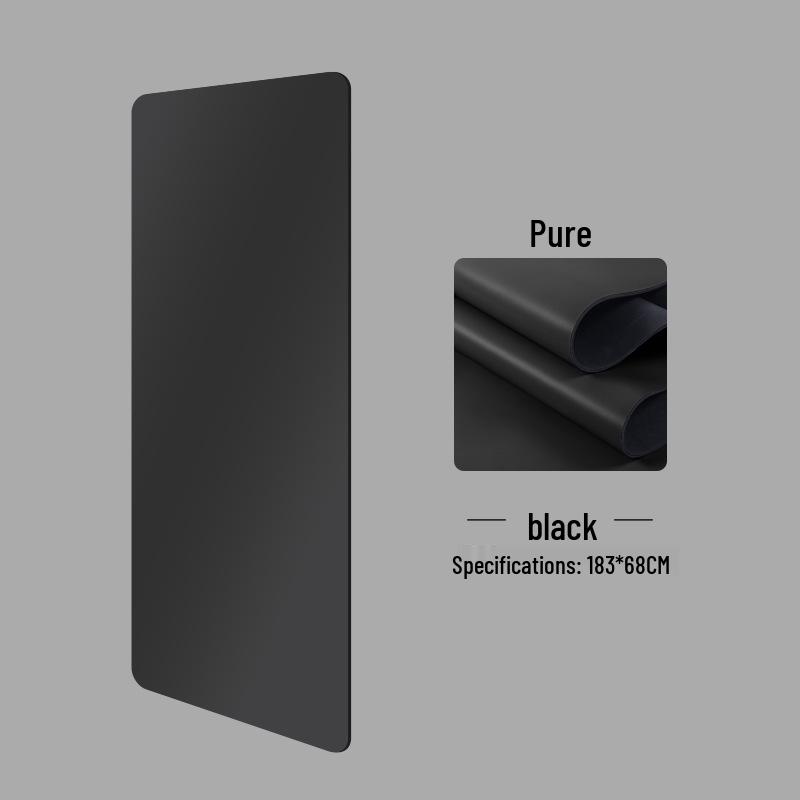 5mm Non-Slip Natural Rubber Yoga Mat with Pose Lines for Home Fitness