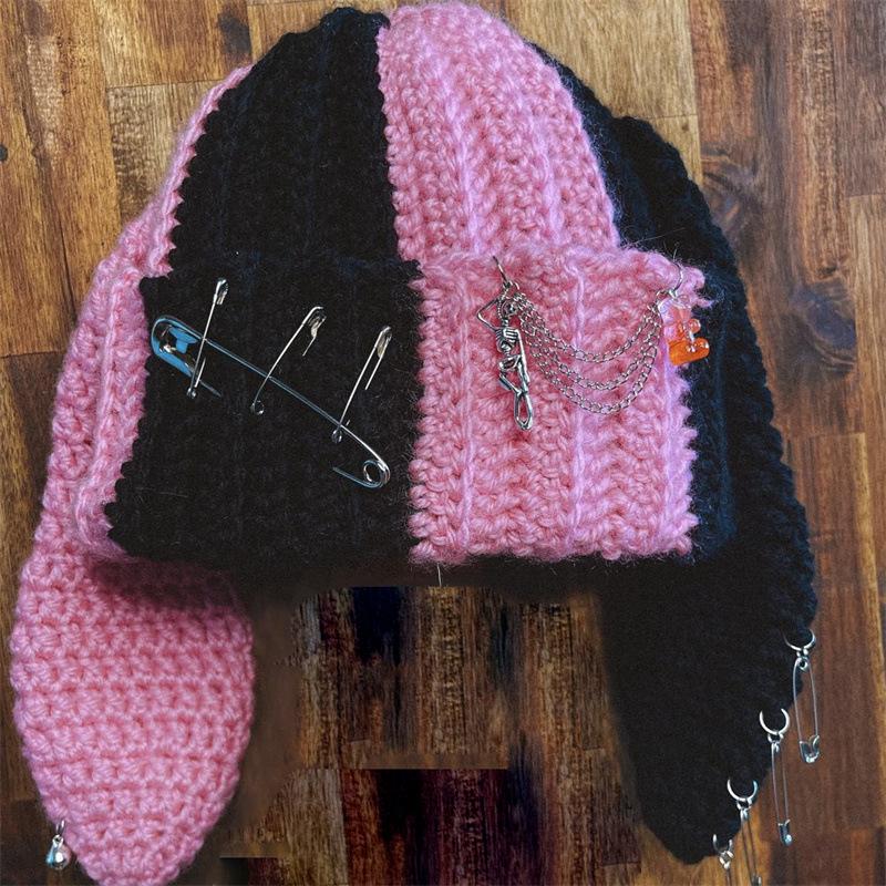 Neu Handgemachte Gehäkelte Elfenmütze Elfenmütze Eltern-kind-mütze