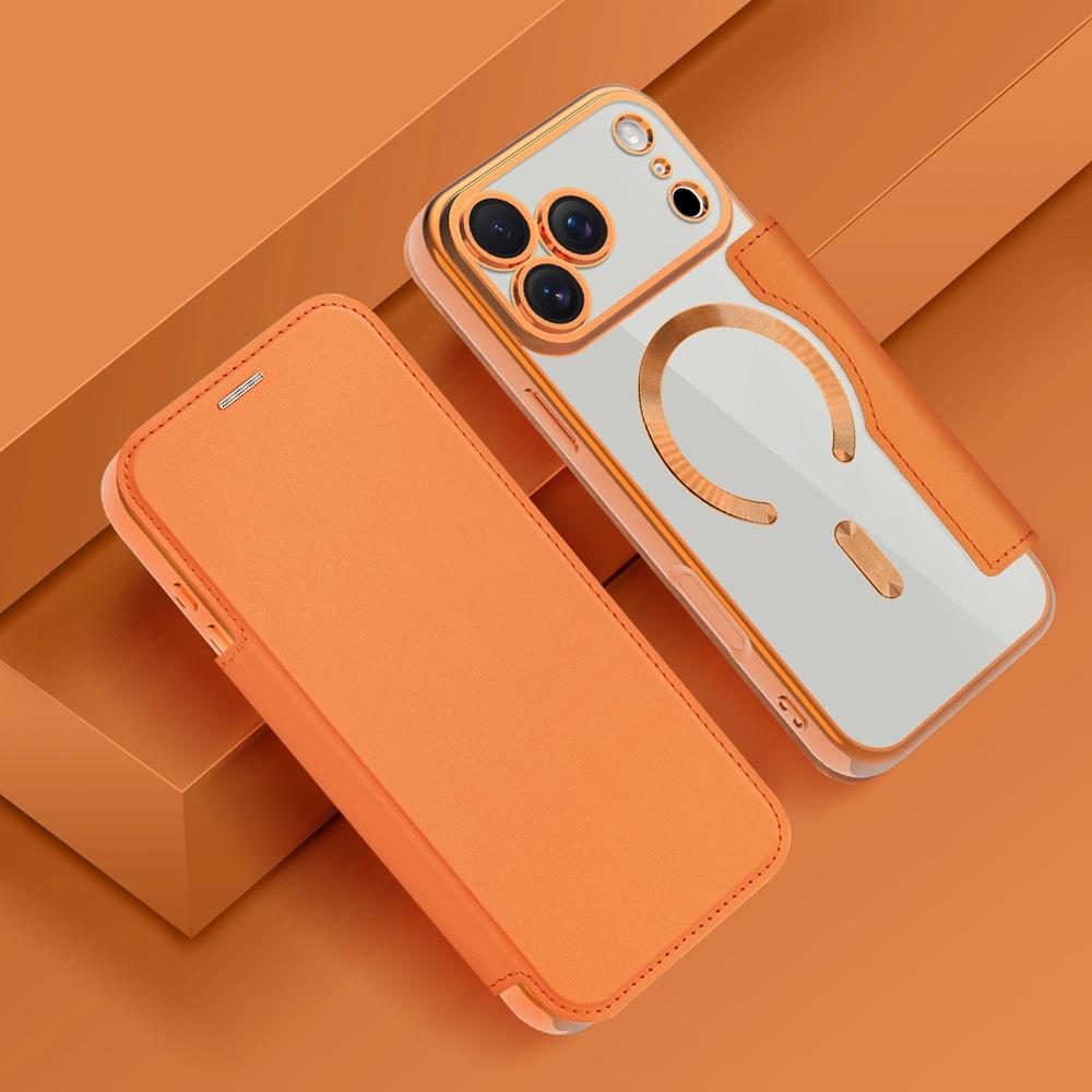 Flip Leather Case for IPhone 17 Promax Air 16 Pro Max 15 Plus 14 13 12 Wireless Charging Card Slots Pocket Phone Cover