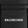 Balenciaga Cash Magnet Magnetic Lychee Grain Leather Card Holder Unisex Accessories Black 6758352102T1090